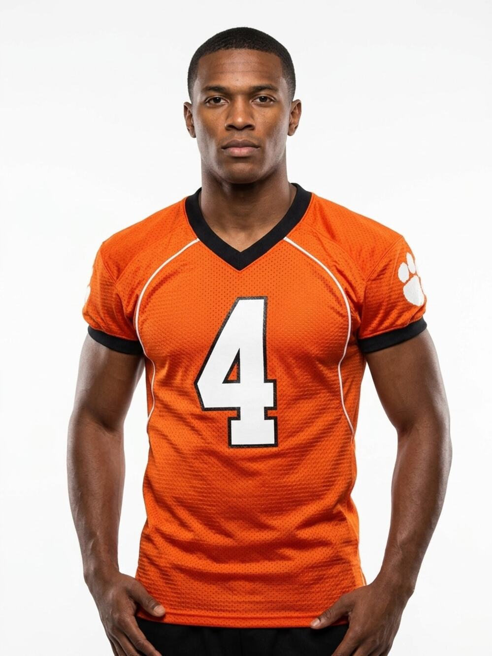 Matt's Athletic Wear NCAA Football Jersey Mens M Orange Mesh Clemson Tigers #4